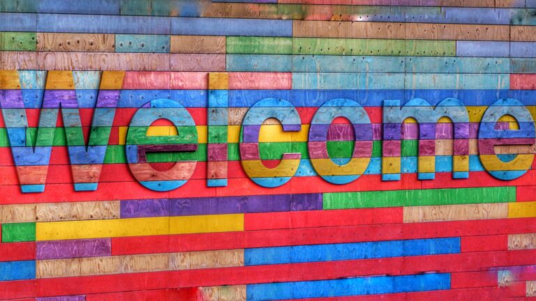3D painting of Welcome- welcome emails