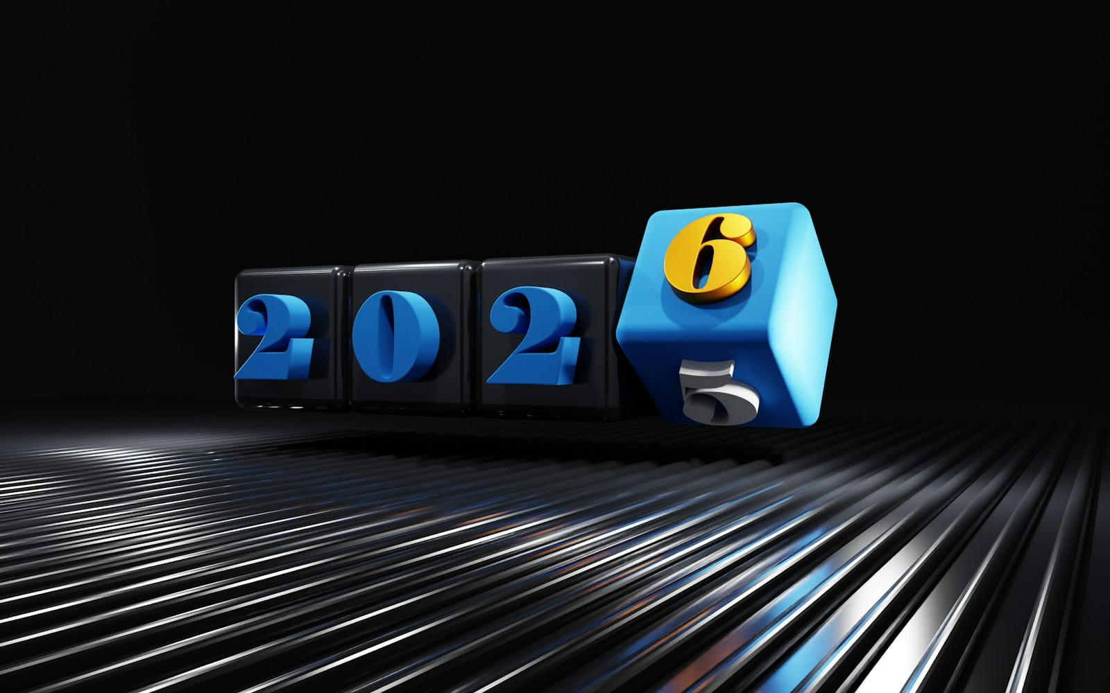 3D numbers 2026 on black background -email marketing trends for 2025